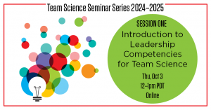 Introduction to Leadership Competencies for Team Science @ Online Event